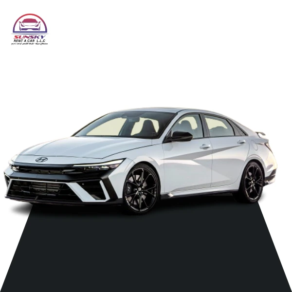 Rent Hyundai Elentra 2025 sedan from Sunsky Rent a Car Dubai