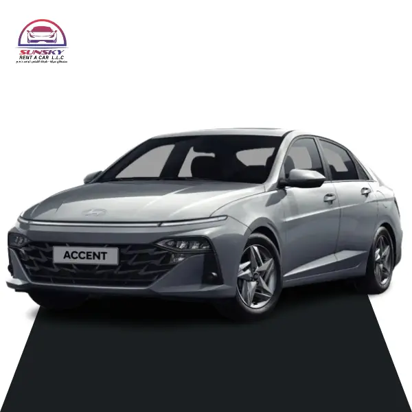 Hyundai Accent for rent in Abu Dhabi – Sunsky Rent a Car